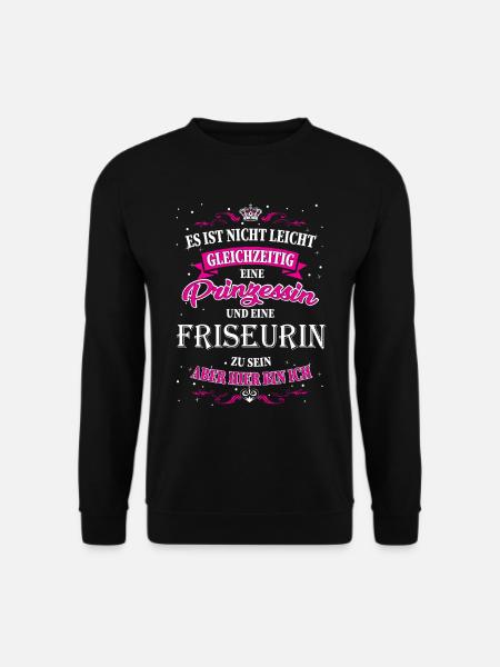 Coiffeur et Princesse - Sweat-shirt Unisexe - noir