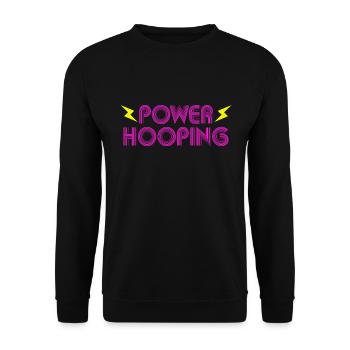 POWER HOOPING HULAHOOP HULERN HULLERS DAMES ENFANTS - Sweat-shirt Unisexe - noir - Devant - Alina (178cm) & Michal (187cm)