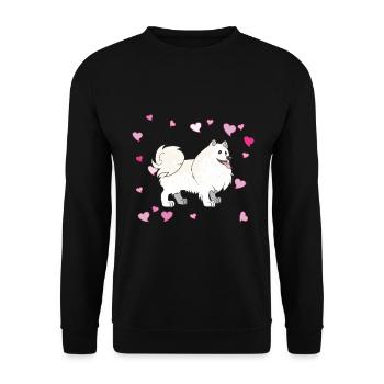 Conception de Spitz mignon pour les amoureux des animaux et les chiens - Sweat-shirt Unisexe - noir - Devant - Alina (178cm) & Michal (187cm)