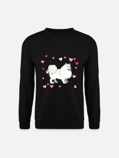 Niedliches Spitz Design für Tierliebhaber& Hunde - Unisex Pullover - Schwarz