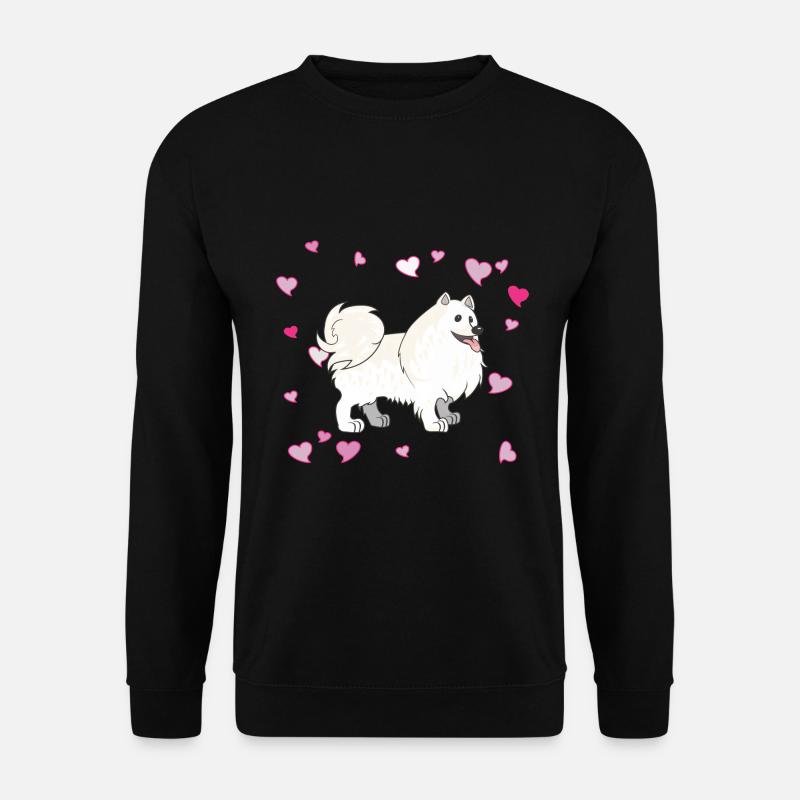 Niedliches Spitz Design für Tierliebhaber& Hunde - Unisex Pullover - Schwarz