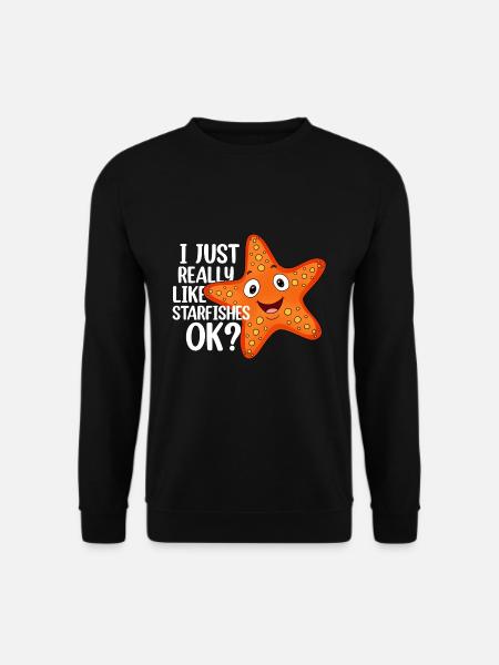 Seestern - Unisex Pullover - Schwarz