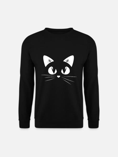 Katze - Unisex Pullover - Schwarz