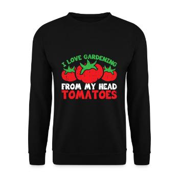 Tomate - Unisex Pullover - Schwarz - Vorne - Alina (178cm) & Michal (187cm)