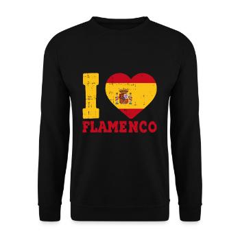 Flamenco - Unisex Pullover - Schwarz - Vorne - Alina (178cm) & Michal (187cm)