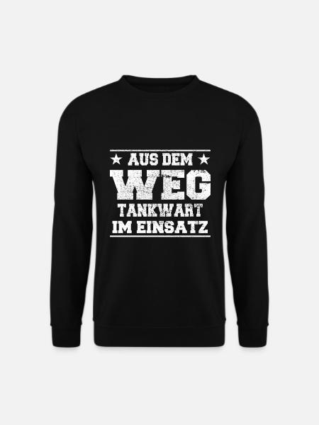 Aus dem Weg Tankwart im Einsatz Design - Unisex Pullover - Schwarz