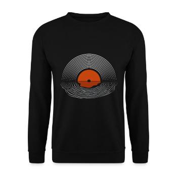 vinyl platte dj deejay scratch musik liebe - Unisex Pullover - Schwarz - Vorne - Alina (178cm) & Michal (187cm)