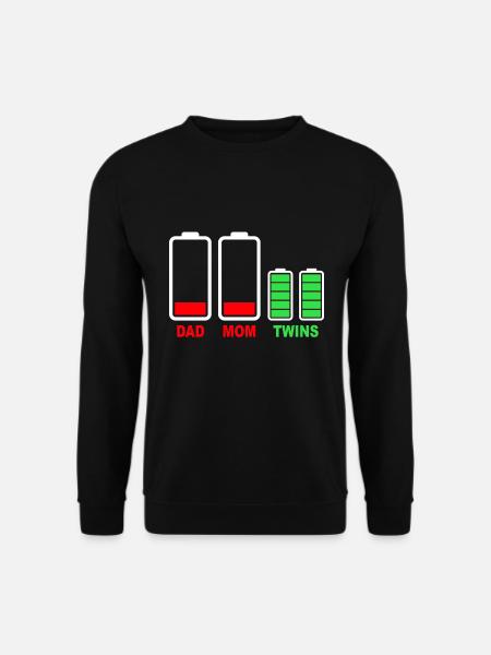 Twins work family - Unisex Sweatshirt - black