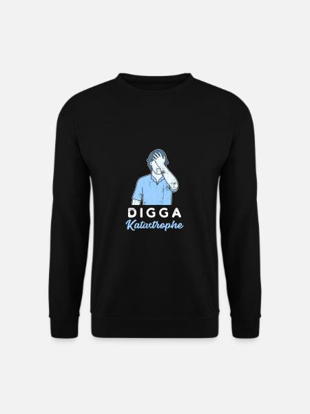 Digga Katastrophe Norden Norddeutsch Hamburg Moin - Unisex Pullover - Schwarz
