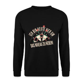 Dart - Unisex Pullover - Schwarz - Vorne - Alina (178cm) & Michal (187cm)