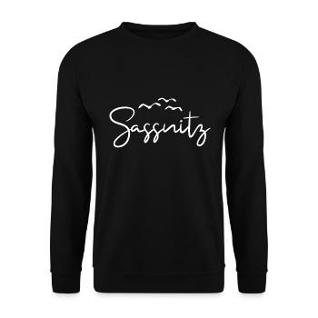 Sassnitz Seagulls Rügen Port City Sassnitz - Unisex Sweatshirt - black - Front - Alina (178cm) & Michal (187cm)