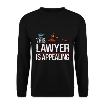 Avocat Avocat Law Judge Law Gift 28 - Sweat-shirt Unisexe - noir - Devant - Alina (178cm) & Michal (187cm)