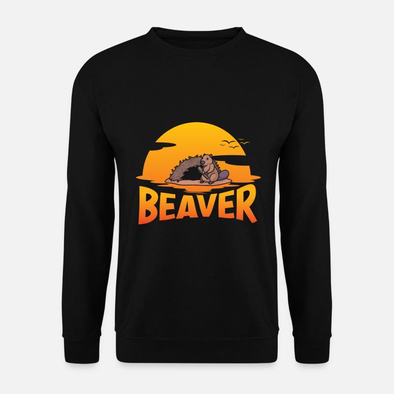 Beaver Nutria - Unisex Sweatshirt - black