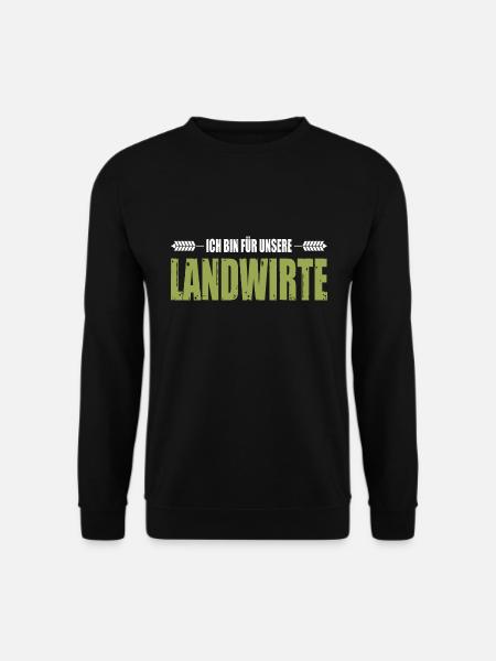 Bauerndemo Ich Bin Für Unsere Landwirte Demo - Unisex Pullover - Schwarz