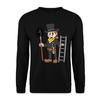 ramoneur - Sweat-shirt Unisexe - noir - Devant - Alina (178cm) & Michal (187cm)