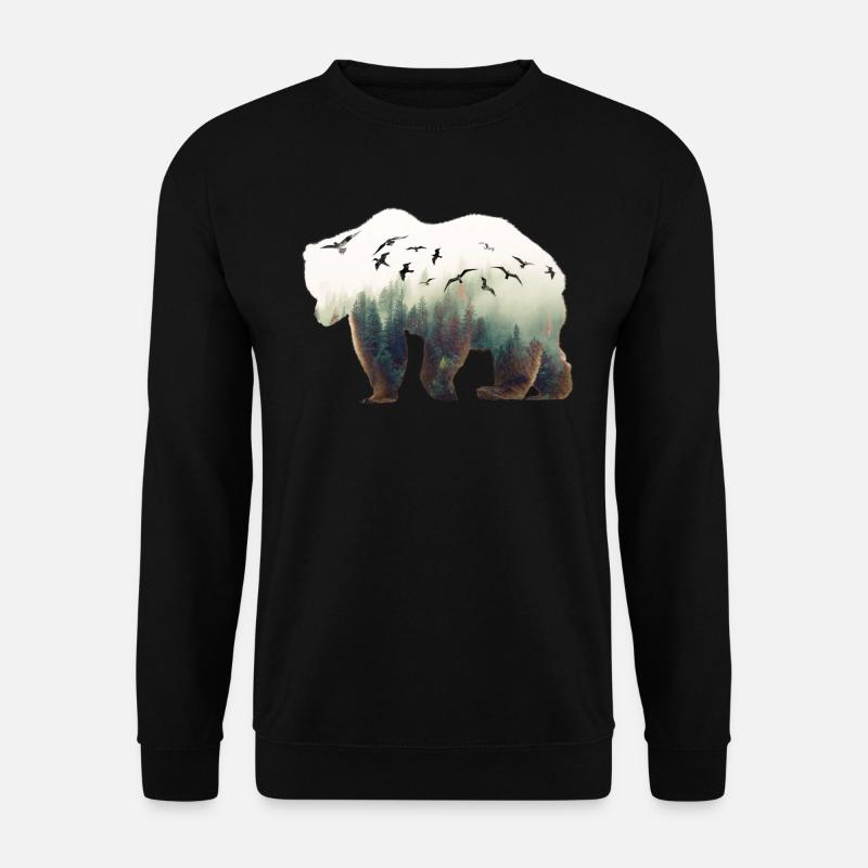 Naturbär - Unisex Pullover - Schwarz