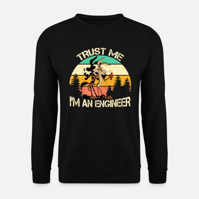 Vertrau mir, ich bin ein Ingenieur - Unisex Pullover - Schwarz