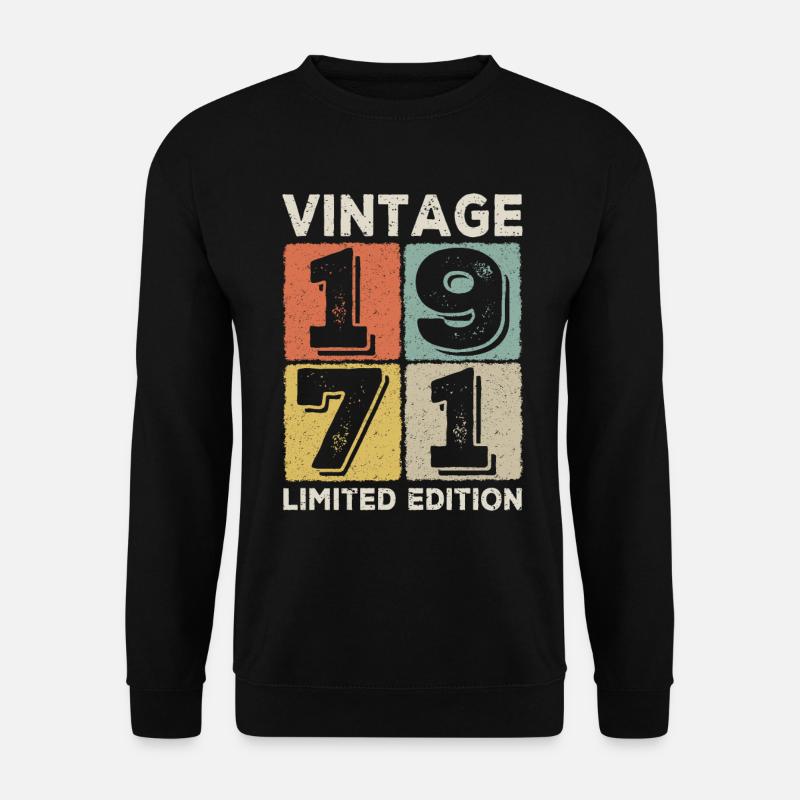 Jahrgang 1971 - Unisex Pullover - Schwarz