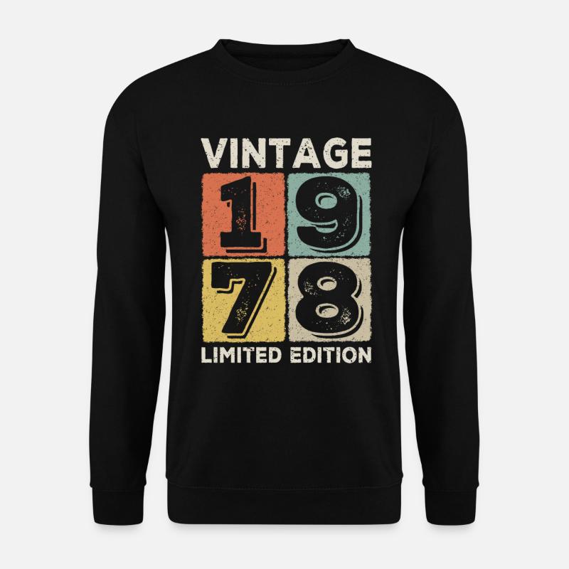 Jahrgang 1978 - Unisex Pullover - Schwarz