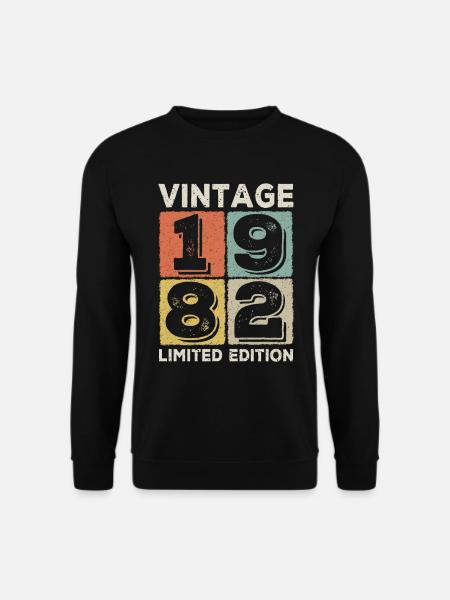 vintage 1982 - Sweat-shirt Unisexe - noir
