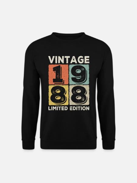 Jahrgang 1988 - Unisex Pullover - Schwarz