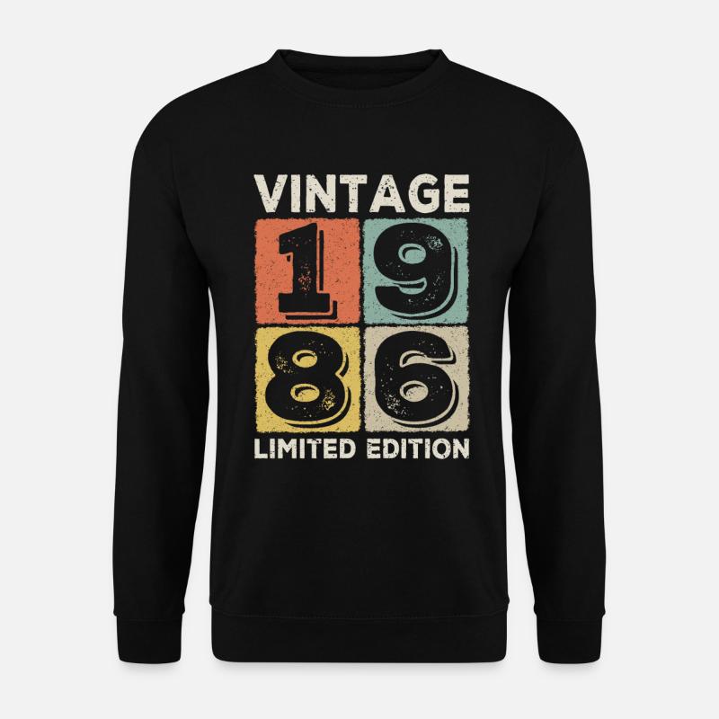 Jahrgang 1986 - Unisex Pullover - Schwarz