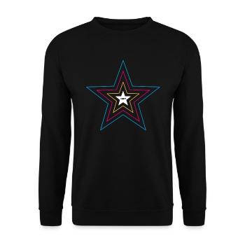 Superstar, thats what you are ! xx - Unisex Sweatshirt - black - Front - Alina (178cm) & Michal (187cm)