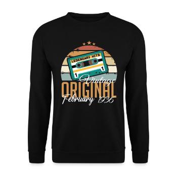 Légendaire depuis février 1936 millésime 1936 - Sweat-shirt Unisexe - noir - Devant - Alina (178cm) & Michal (187cm)