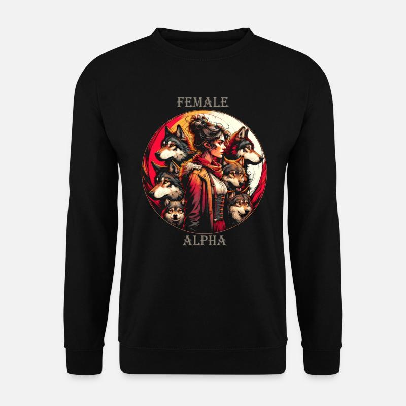 Alpha-Geist-Essenz - Unisex Pullover - Schwarz