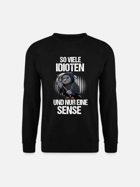 So Viele Idioten Taube Tauben Taubenzüchter vogel - Unisex Pullover - Schwarz