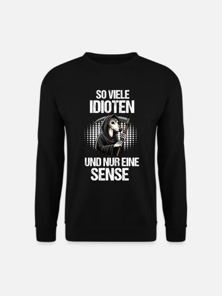 So Viele Idioten Whippet Windhund Whippets - Unisex Pullover - Schwarz