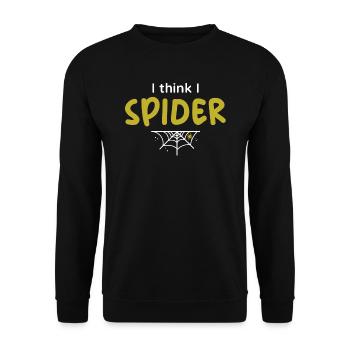I think i spider - Unisex Pullover - Schwarz - Vorne - Alina (178cm) & Michal (187cm)