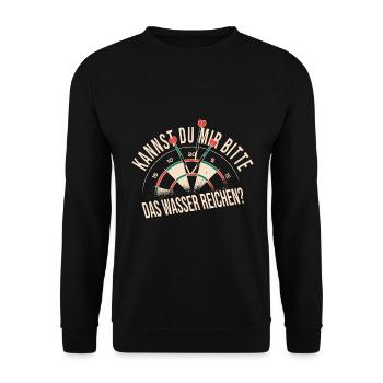 Dart - Unisex Pullover - Schwarz - Vorne - Alina (178cm) & Michal (187cm)