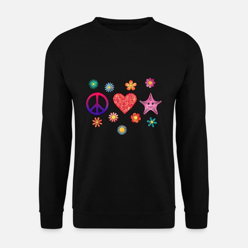 Seestern - Unisex Pullover - Schwarz