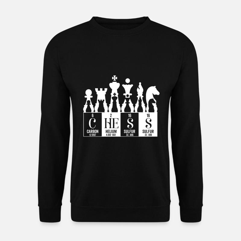 Elemente des periodischen Schachsystems - Unisex Pullover - Schwarz