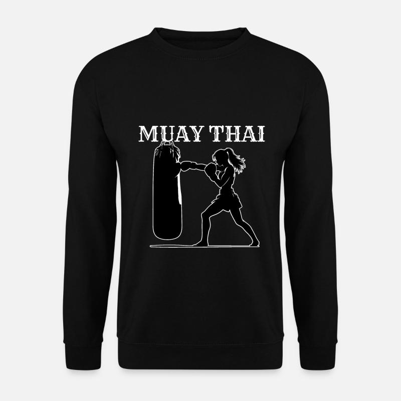 Muay Thai Frau - Unisex Pullover - Schwarz