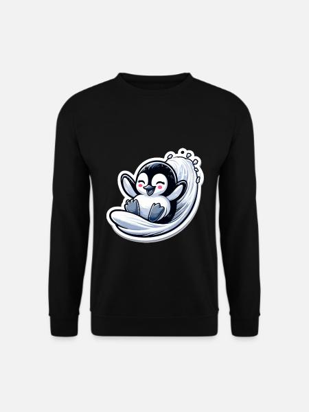 Niedliche Pinguine Kleiner Pinguin Pinguin-Liebhaber - Unisex Pullover - Schwarz