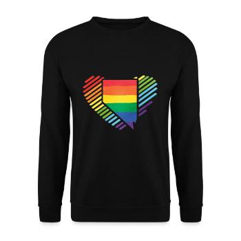 Stolz LGBT Nevada - Unisex Pullover - Schwarz - Vorne - Alina (178cm) & Michal (187cm)