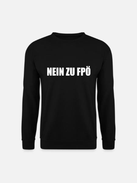 Non à fpö - Sweat-shirt Unisexe - noir