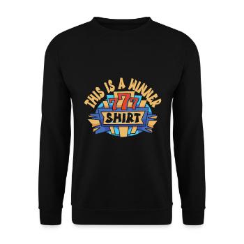 Casino - Unisex Pullover - Schwarz - Vorne - Alina (178cm) & Michal (187cm)