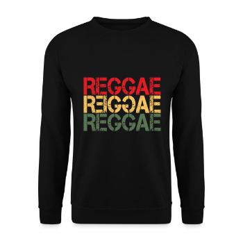 Reggae Musik Genre Jamaikanische Musik Jamaika - Unisex Pullover - Schwarz - Vorne - Alina (178cm) & Michal (187cm)