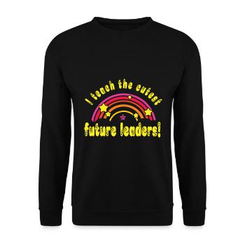 Kindergarten - Unisex Pullover - Schwarz - Vorne - Alina (178cm) & Michal (187cm)