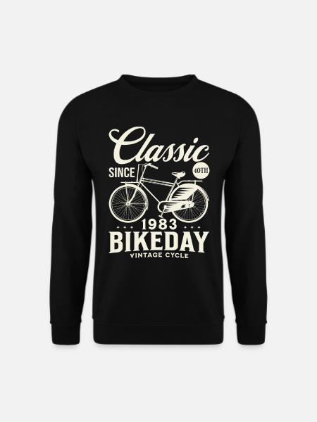 Radsportfan 1983 40-jähriges Jubiläum Radsportler - Unisex Pullover - Schwarz
