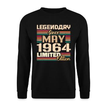 May 1964 May - Jubilee May 1964 - Unisex Sweatshirt - black - Front - Alina (178cm) & Michal (187cm)