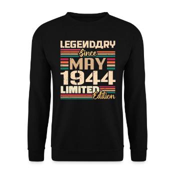 May 1944 May - Jubilee May 1944 - Unisex Sweatshirt - black - Front - Alina (178cm) & Michal (187cm)