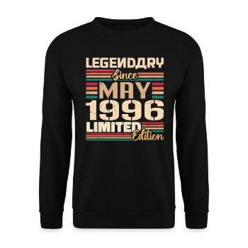 May 1996 May - Jubilee May 1996 - Unisex Sweatshirt - black - Front - Alina (178cm) & Michal (187cm)