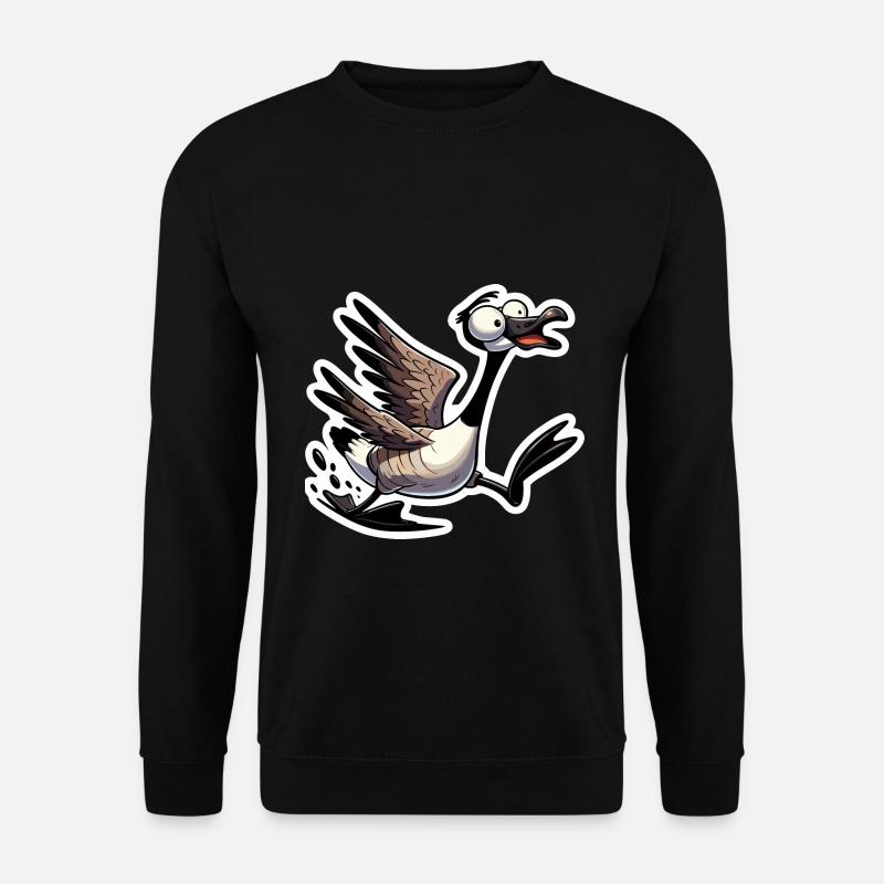 Crazy Canadian Goose Geese - Unisex Sweatshirt - black