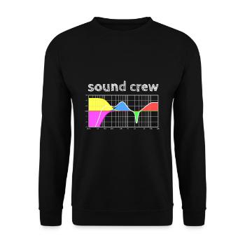 sound crew - égaliseur paramétrique - Sweat-shirt Unisexe - noir - Devant - Alina (178cm) & Michal (187cm)