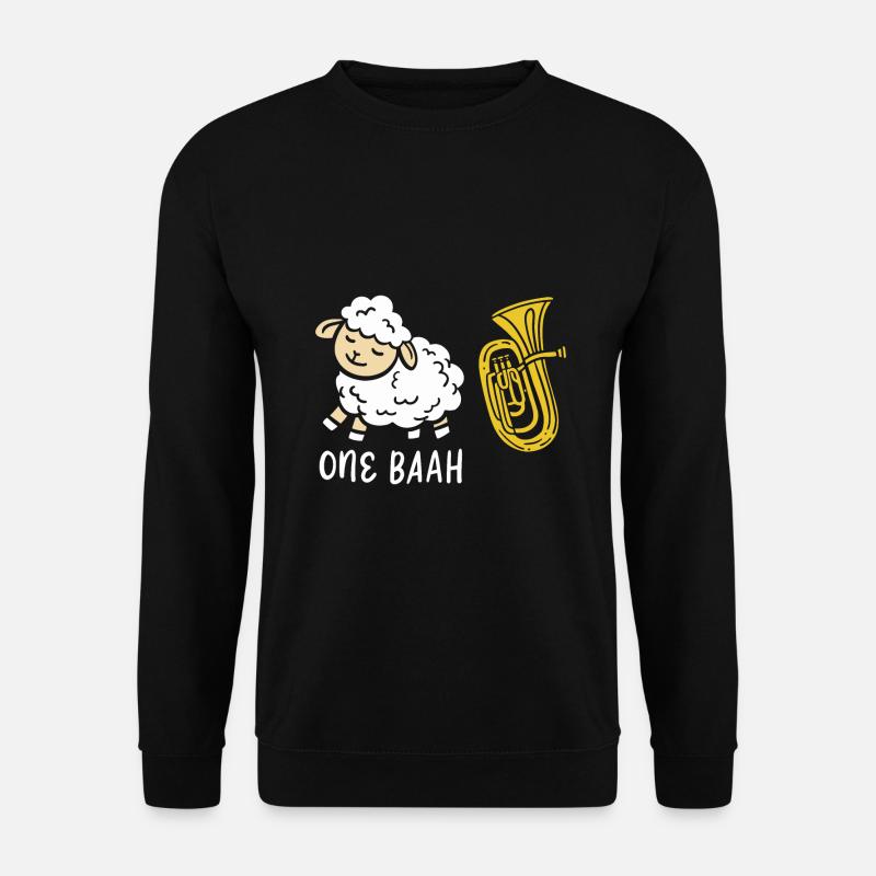 Schaf Tuba - Unisex Pullover - Schwarz