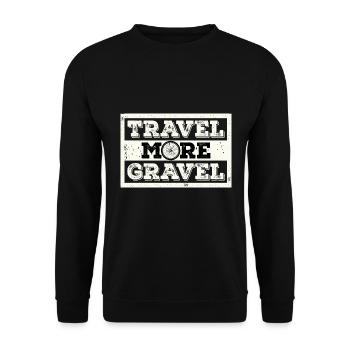 Voyagez plus de gravier - Sweat-shirt Unisexe - noir - Devant - Alina (178cm) & Michal (187cm)